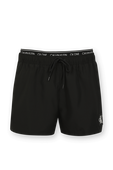 Short Double Waistband Swim Shorts in Black CALVIN KLEIN