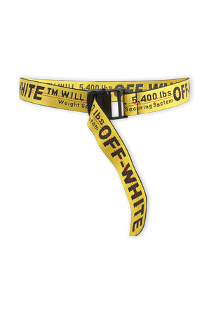 Classic Industrial Web Belt In Yellow OFF WHITE