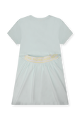 שמלת טי עם גב מעוצב - גילאי 6-12 MICHAEL KORS KIDS