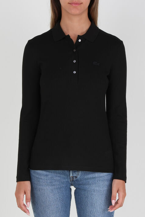 חולצת פולו סלים ארוכה מכותנת פיקה LACOSTE