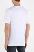 חולצת טי עם לוגו בצבע לבן DIESEL