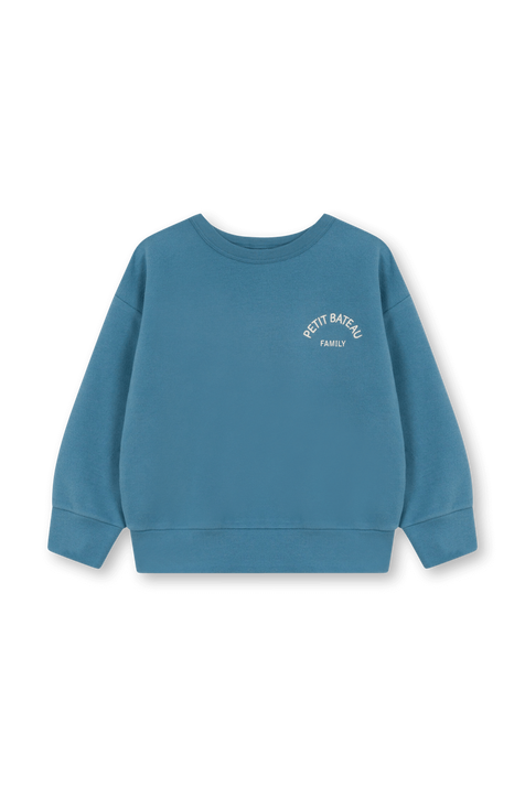 סווטשירט מכותנת פליז - גילאי 6-12 PETIT BATEAU