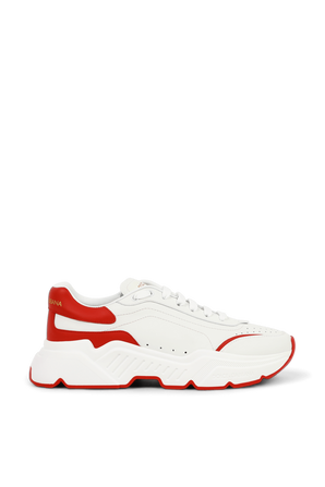 נעלי ספורט צ'אנקיות בלבן ואדום DOLCE & GABBANA