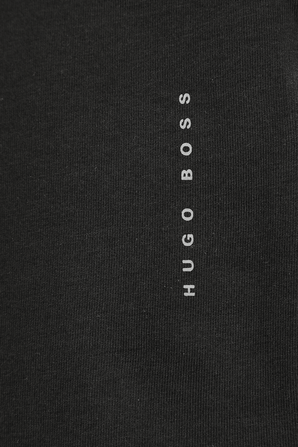 Slim-Fit Underwear T-Shirt With Vertical Logo in Black BOSS