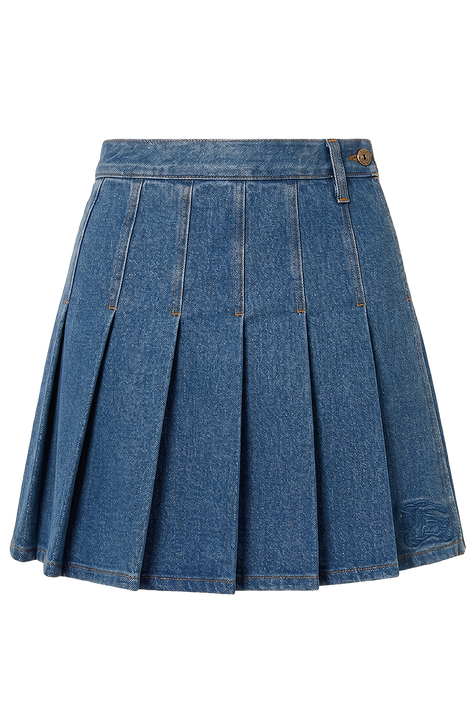 חצאית ג'ינס קפלים BURBERRY