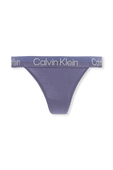 תחתוני חוטיני עם רצועה ממותגת בגוון סגול CALVIN KLEIN