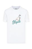 חולצת לוגו טי עם הדפס יונה אייקוני STAPLE