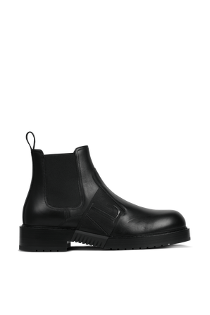 Side Strap Boots in Black VALENTINO