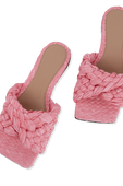 Stretch Felt Sandals in Pink BOTTEGA VENETA