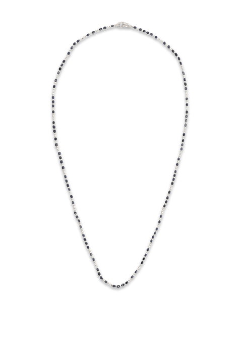 שרשרת כסף סטרלינג 925 ואבן ספיר M.COHEN