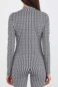Jersey Top in Black and White image number null VALENTINO