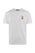 חולצת טי קלאסית עם לוגו כתר רקום DOLCE & GABBANA