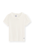 חולצת טי עם צווארון פיטר פן - גילאי 6-12 PETIT BATEAU