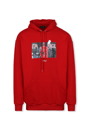 Hoodie Im Back in Red THROWBACK