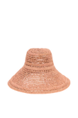 תמונה אחורית של כובע רפיה