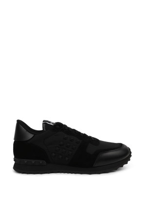 נעלי סניקרס שחורות עם ניטים VALENTINO