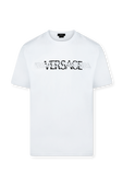 חולצת טי עם הדפס לוגו VERSACE