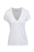חולצת טי עם צווארון וי בצבע לבן IRO