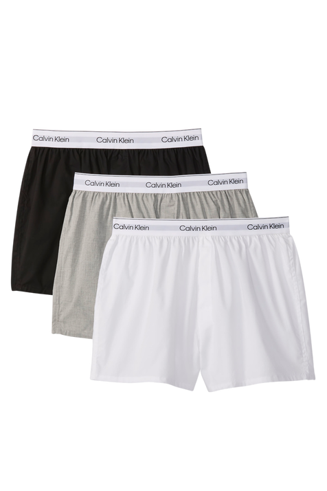 מארז שלושה תחתוני בוקסר בגזרת סלים CALVIN KLEIN