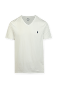 חולצת טי צווארון וי עם לוגו רקום POLO RALPH LAUREN