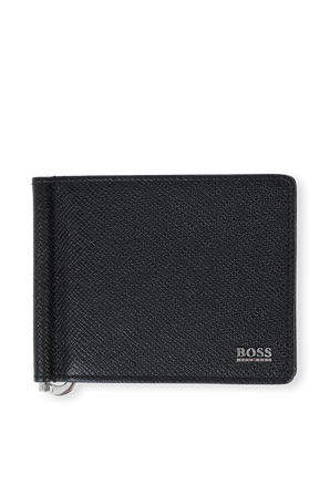 Wallet Grained Leather Black BOSS