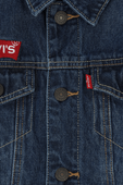 גילאי 8-16 ז'קט ג'ינס בכחול עם לוגו LEVI`S KIDS