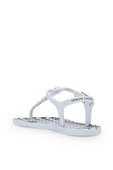 תמונה אחורית של PVC Flip Flop in White
