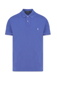 חולצת פולו כחולה עם לוגו רקום POLO RALPH LAUREN
