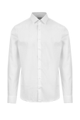 חולצת מכופתרת לבנה מכותנה CALVIN KLEIN