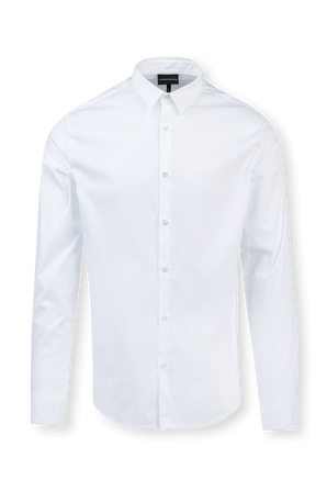 Classic Buttoned Down Shirt in White EMPORIO ARMANI