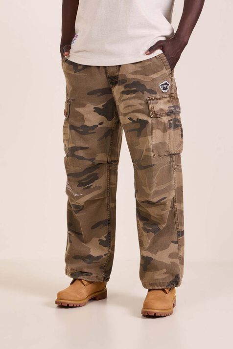 מכנסי קרגו בגזרה ישרה