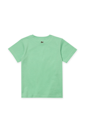 גילאי 2-12 חולצת טי ירוקה עם לוגו LACOSTE KIDS