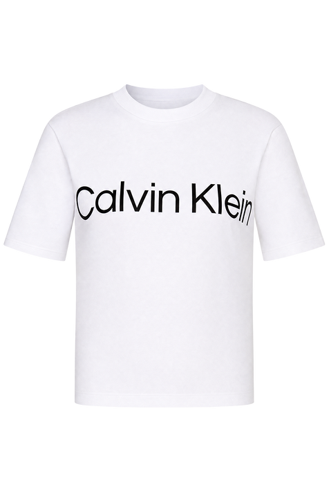 חולצת טי בגזרה מרובעת CALVIN KLEIN