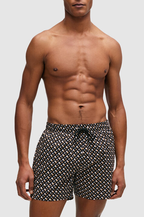 מכנסי בגד ים מונוגרמים BOSS