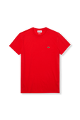 Crew Neck T-Shirt in Red LACOSTE