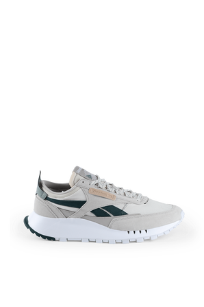 Classic Leather Legacy Shoes in Grey and Green REEBOK