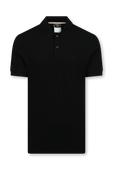 חולצת פולו עם לוגו רקום מכותנה אורגנית BOSS