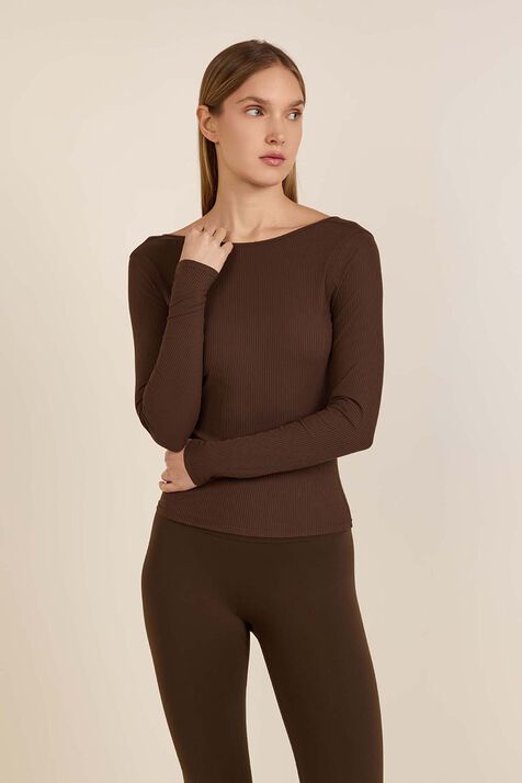 Ribbed Scoop-Back Yoga Long Sleeve LULULEMON