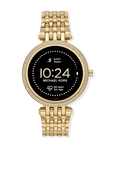 תמונה קידמית של שעון חכם דור 5 בגוון זהוב