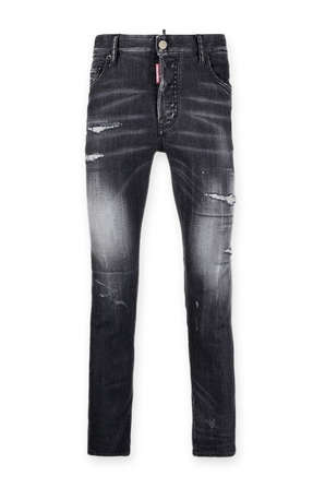 מכנסי ג'ינס סופר סקיני בשטיפה שחורה  DSQUARED2
