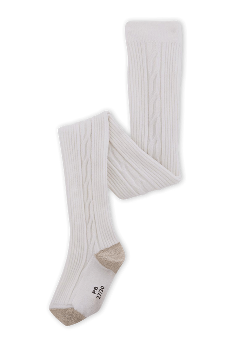 גרביונים סרוגים בצבע לבן - גילאי 4-12 PETIT BATEAU