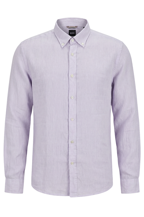 חולצת מכופתרת פשתן BOSS