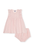 שמלה עם כיסוי תחתון לחיתול - 3-12 חודשים PETIT BATEAU