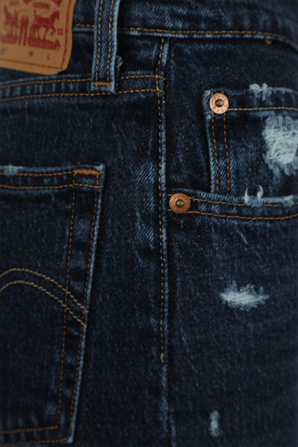 מכנסי ג'ינס 501 בשטיפה כהה משופשפת LEVI`S