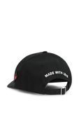 כובע בייסבול שחור עם פאץ' לוגו פאץ' DSQUARED2