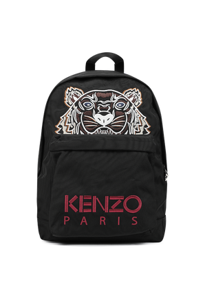 Canvas Kampus Tiger Backpack in Black KENZO