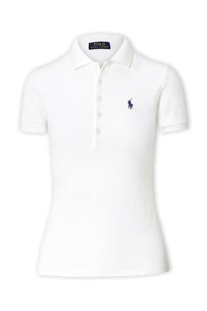 Slim Fit Stretch Polo Shirt in White POLO RALPH LAUREN