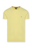 חולצת טי צהובה עם דגל רקום TOMMY HILFIGER