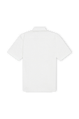 חולצת פולו לבנה עם שרוולים קצרים FRED PERRY