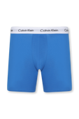 מארז שלישיית תחתוני בוקסר בכחול לבן ואפור   CALVIN KLEIN